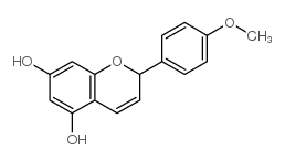 1-Benzopyrylium,5,7-dihydroxy-2-(4-methoxyphenyl)-, chloride (9CI)结构式