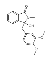 3-(3,4-dimethoxyphenyl)methyl-3-hydroxy-2-methyl-2,3-dihydro-1H-isoindol-1-one Structure