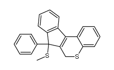 7-(methylthio)-7-phenyl-6,7-dihydroindeno[2,1-c]thiochromene结构式