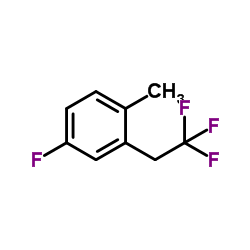 4-Fluoro-1-methyl-2-(2,2,2-trifluoroethyl)benzene结构式