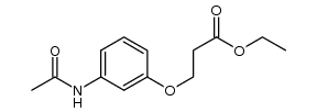 ethyl 3-[3-(acetylamino)phenoxy]propionate Structure