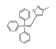 (3-methyl-1,2-oxazol-5-yl)methylidene-triphenyl-λ5-phosphane结构式