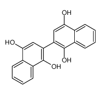 2-(1,4-dihydroxynaphthalen-2-yl)naphthalene-1,4-diol结构式
