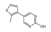 5-(2-methylthiophen-3-yl)-1H-pyrimidin-2-one结构式