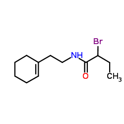 2-Bromo-N-[2-(1-cyclohexen-1-yl)ethyl]butanamide结构式