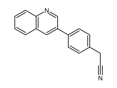 4-(3-quinolyl)phenylacetonitrile结构式