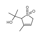 2-(2-hydroxypropan-2-yl)-3-methyl-2,5-dihydrothiophene 1,1-dioxide Structure