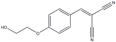 p-(2-Hydroxyethoxy)benzylideneMalononitrile Structure