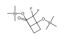 3,3-difluoro-1,4-bis(trimethylsilyloxy)bicyclo[2.2.0]hexan-2-one Structure