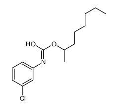 octan-2-yl N-(3-chlorophenyl)carbamate结构式