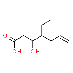 4-ethyl-3-hydroxyhept-6-enoic acid结构式