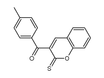 3-(4-methylbenzoyl)-2H-chromene-2-thione Structure