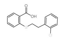 2-{[2-(2-Chlorophenyl)ethyl]thio}benzoic acid Structure