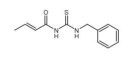 N-benzyl-N'-(2-butenoyl)thiourea结构式