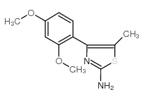 4-(2,4-dimethoxyphenyl)-5-methyl-1,3-thiazol-2-amine结构式