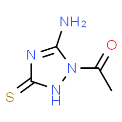 3H-1,2,4-Triazole-3-thione, 1-acetyl-5-amino-1,2-dihydro- (9CI)结构式