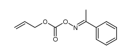 acetophenone O-((allyloxy)carbonyl) oxime Structure