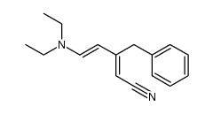 (E,E)-3-benzyl-diethylaminopentadienenitrile Structure