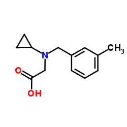 N-Cyclopropyl-N-(3-methylbenzyl)glycine Structure
