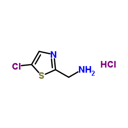 (5-chloro-1,3-thiazol-2-yl)methanamine hydrochloride结构式