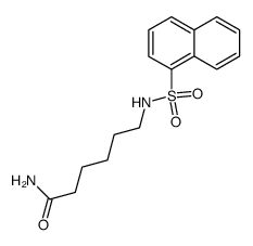 6-(naphthalene-1-sulfonamido)hexanamide结构式