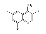 4-Amino-8-bromo-3-chloro-6-methylquinoline结构式