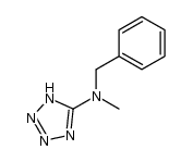 5-benzylmethylamino-tetrazole Structure