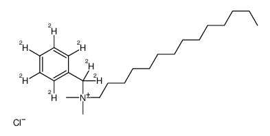 Benzyldimethyltetradecylammonium-d7 chloride结构式