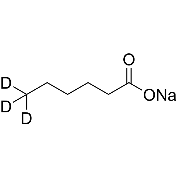 N-caproicacidsodiumsalt-d3 Structure