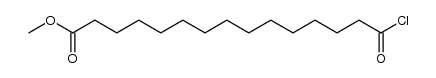 1-methyl pentadecanedioic acid chloride结构式