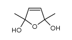 2,5-dimethyl-2,5-dihydrofuran-2,5-diol结构式