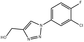 [1-(3-chloro-4-fluorophenyl)-1H-1,2,3-triazol-4-yl]methanol Structure