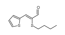 (Z)-2-(butylthio)-3-(2-thienyl)prop-2-enal Structure