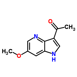 1-(6-Methoxy-1H-pyrrolo[3,2-b]pyridin-3-yl)ethanone结构式