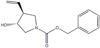 TRANS-BENZYL 3-HYDROXY-4-VINYLPYRROLIDINE-1-CARBOXYLATE结构式