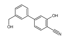 2-hydroxy-4-[3-(hydroxymethyl)phenyl]benzonitrile结构式