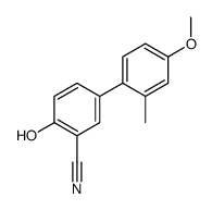 2-hydroxy-5-(4-methoxy-2-methylphenyl)benzonitrile Structure