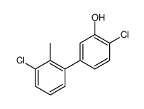 2-chloro-5-(3-chloro-2-methylphenyl)phenol结构式