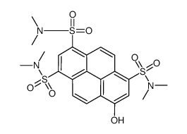 8-羟基-n,n,n,n,N,N-六甲基芘-1,3,6-三磺酰胺结构式