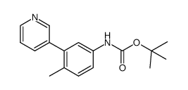 tert-butyl 4-methyl-3-(pyridin-3-yl)phenylcarbamate结构式