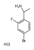 (S)-1-(4-Bromo-2-fluorophenyl)ethanamine hydrochloride structure