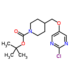 2-Methyl-2-propanyl 4-{[(2-chloro-5-pyrimidinyl)oxy]methyl}-1-piperidinecarboxylate picture