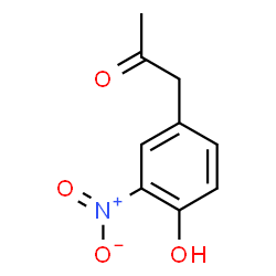 1-(4-羟基-3-硝基苯基)丙烷-2-酮结构式