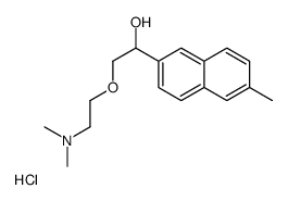 alpha-((2-(Dimethylamino)ethoxy)methyl)-6-methyl-2-naphthalenemethanol hydrochloride结构式