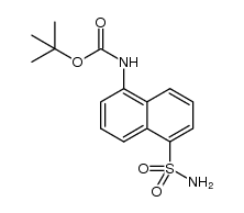 tert-butyl (5-sulfamoylnaphthalen-1-yl)carbamate结构式