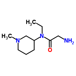 N-Ethyl-N-(1-methyl-3-piperidinyl)glycinamide结构式