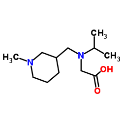 N-Isopropyl-N-[(1-methyl-3-piperidinyl)methyl]glycine Structure