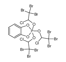 2,2,2-tris-(2,2,2-tribromo-1-chloroethoxy)-1,3,2λ5-benzodioxaphosphole Structure