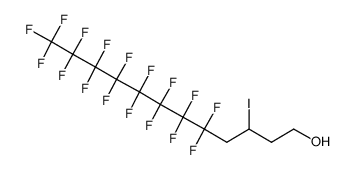 rac-5,5,6,6,7,7,8,8,9,9,10,10,11,11,12,12,12-Heptadecafluoro-3-iodododecanol Structure