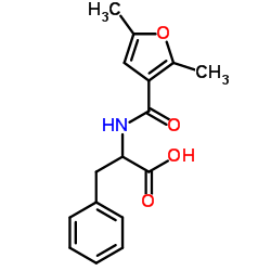 N-(2,5-Dimethyl-3-furoyl)phenylalanine Structure